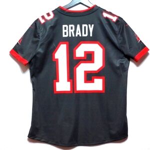 Nike DRI-FIT Tom Brady Buccaneers Black and Red Jersey Men's SIZE‎ M. #764